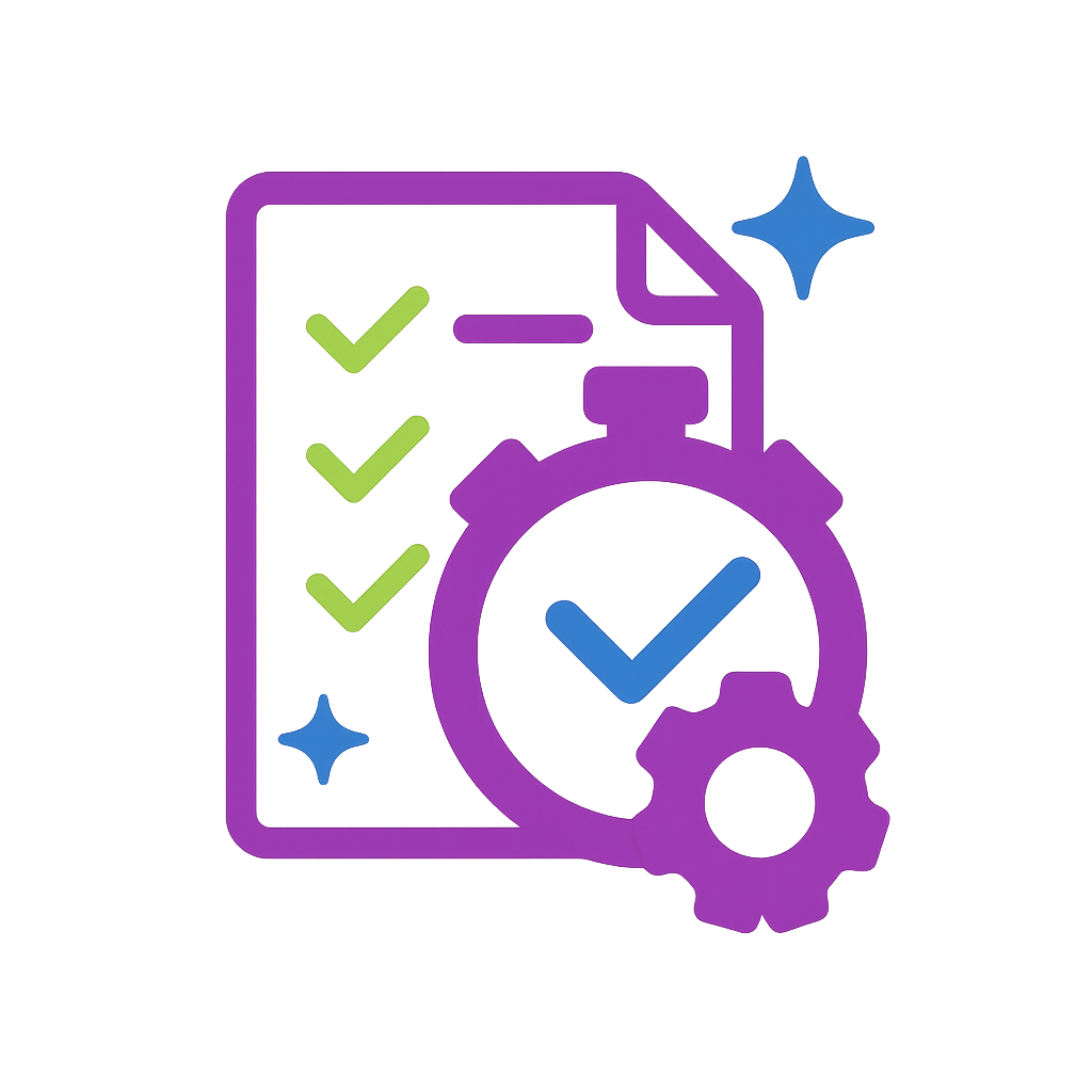 Less admin work icon